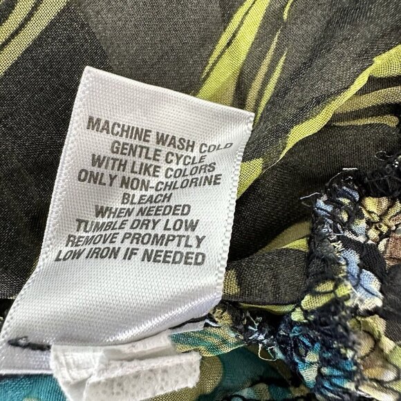 Y2K Xhilaration Babydoll Top Size M Floral - Picture 11 of 11